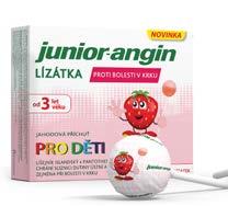 -11 Junior-angin lízátka proti bolesti krku 8 ks -10 Junior-angin sirup pro děti 100 ml 167,- 149,- 150,-