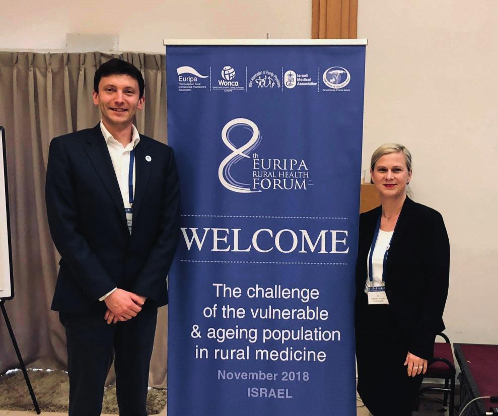 36 AKTUALITY ZE ZAHRANIČÍ 8. EURIPA Rural Health Forum, 14. 16. 11. 2018, Maale Hahamisha, Izrael aneb postřehy o venkovském lékařství v Evropě MUDr. Kateřina Javorská, MUDr.