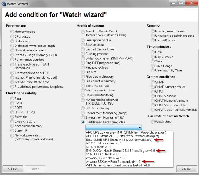 Obrázek: Nové voliteľné šablóny pre Watches Internet Bandwidth Monitor pro WIN 8,2012, bezkonfliktní verze pro WIN7: IBM již funguje i s operačním systémem Microsoft Windows 8 a vyšší, 2012, 2012R2.
