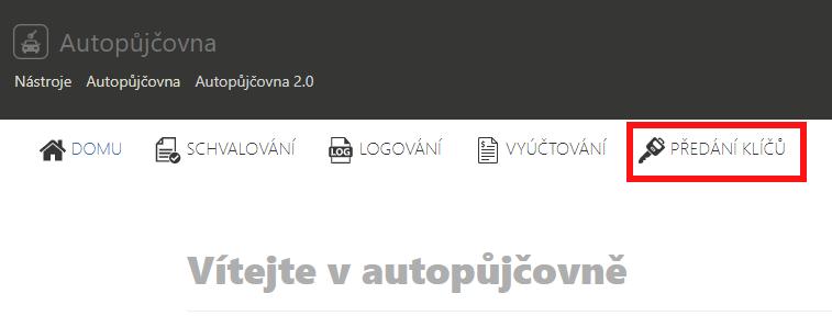 Po potvrzení převzetí klíčů se výpůjčka dostane do stavu vyřízených. V informacích o dané výpůjčce jde nyní vidět jméno osoby, která klíče předala a také která klíče převzala.