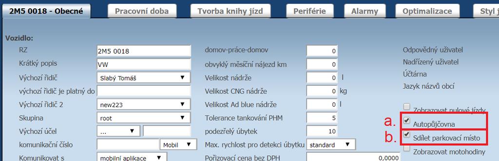 1 NASTAVENÍ Aby mohla autopůjčovna fungovat dle Vašich představ, je třeba nejprve vše správně nastavit. K tomu má práva uživatel admin s rolí SPRÁVCE AUTOPŮJČOVNY. 1.