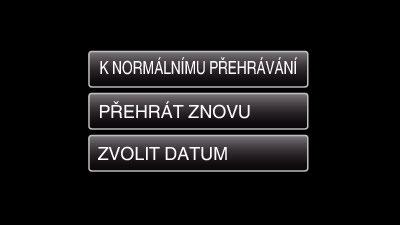 Přehrávání 9 Přehrávání krátkého přehledu se automaticky zastaví, nebo se zobrazí další obrazovka po klepnutí na MENU PŘEHR JINÉHO SOUB Informace o správě vide může být poškozena, pokud není záznam