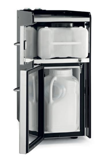 litry mléka - určeno do provozu bez přívodu vody 255š - 444h - 670v (mm) - chladící