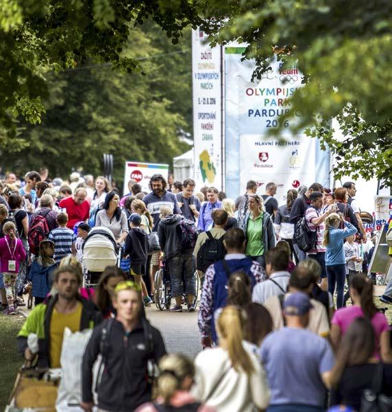 PŘEDSTAVENÍ VYBRANÝCH AKCÍ SPORTOVNÍ PARK PARDUBICE 2019 Sportuje celá rodina taková je vize srpnové akce, která na devět dní rozhýbe celé Pardubice.