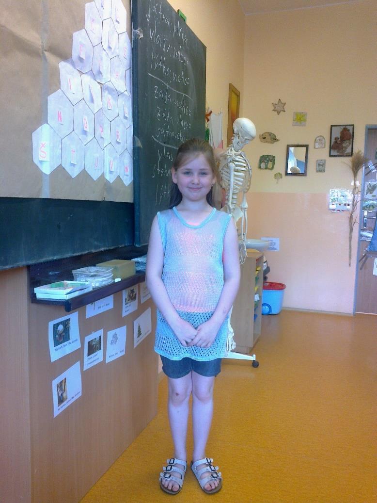 Ve třídě 3.B jsme měli dne 30.5.2017 projektový den,,člověk. Pro tento den si vše nachystala Adélka Ritzková a vyzkoušela si roli paní učitelky se vším, co k tomu patří.