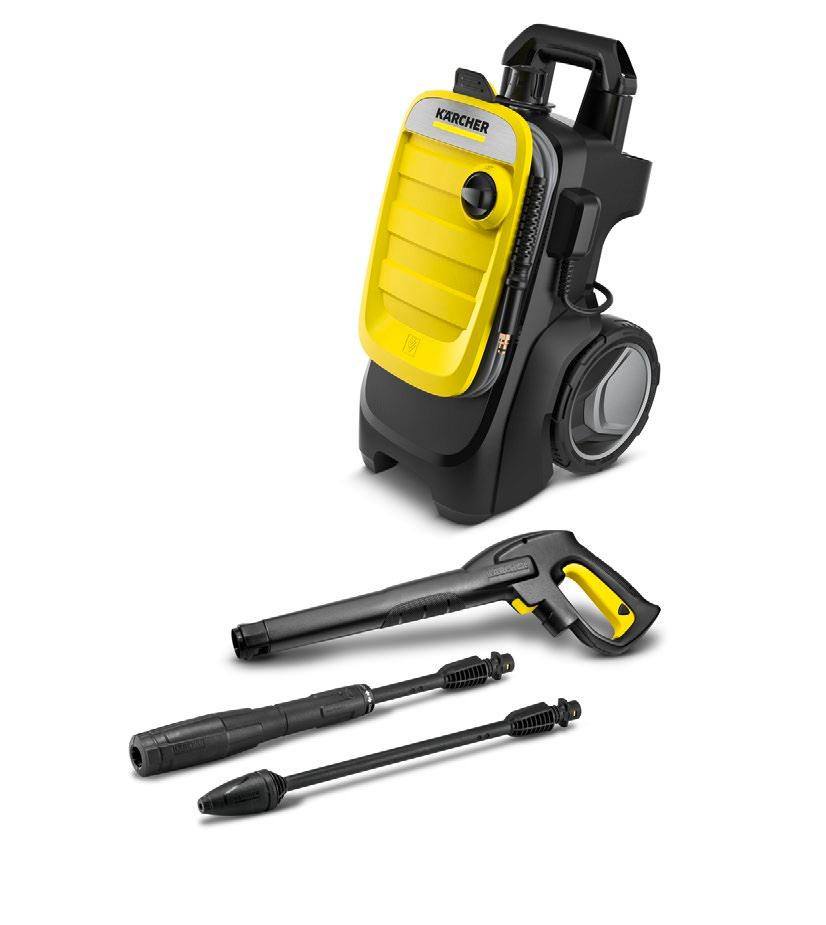K 7 Compact (model 2019) Model 2018. Mimořádně kompaktní pro časté používání na silně ulpívající nečistoty: vysokotlaký čistič K 7 Compact. Snadno se přepravuje, rychle uskladňuje.