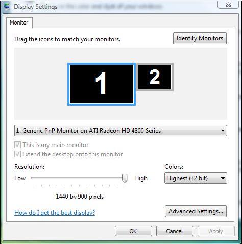 Přidržujte tlačítko s logem Windows stisknuté a stisknutím tlačítka P přepínejte mezi monitory. 3. Klepněte na Identifikovat monitory.