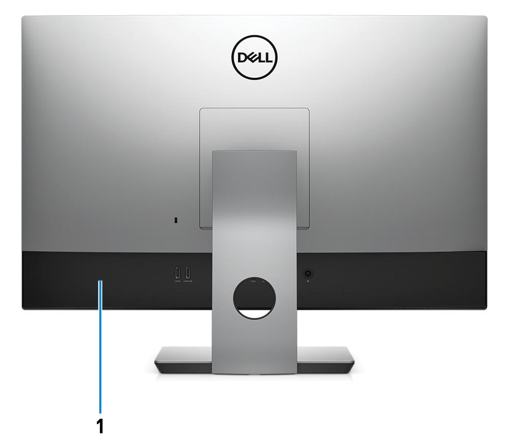Vzadu 1 Zadní panel Slouží k připojení zařízení USB,