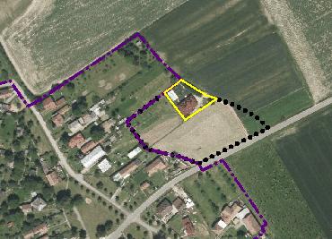 I/c - lokalita na severním okraji Habřinky. Úprava funkčního využití vyplývá z aktualizace zastavěného území.