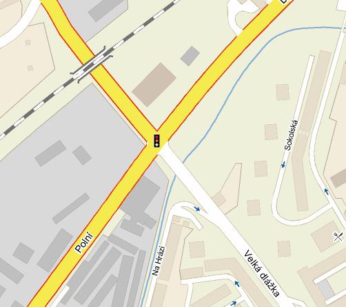 směr Olomouc směr Hranice směr městský okruh směr centrum obr. 1: Řešená křižovatka zdroj: [9] s vlastními úpravami 1.3 