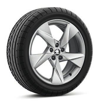 KOLA Kola z lehké slitiny 18 VEGA AERO černá / stříbrná leštěná (disk: 7J 18 ET39, pneu: 215 / 45
