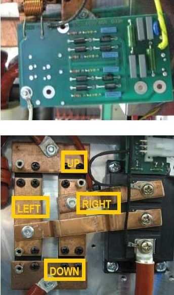 MG053-1 SERVISNÍ MANUÁL / SERVICE MANUAL ALFIN 280 AC/DC page 12 Před kontrolou výstupních usměrňovačů odpojte vývody k PCB RC filtr (černé a hnědý drát) a změřte podle následující tabulky Obrázek 2