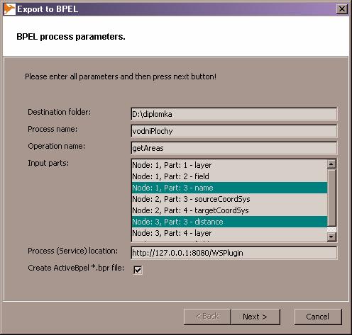 specifikace vstupu (Input Parts) jak je patrné z 9.3.