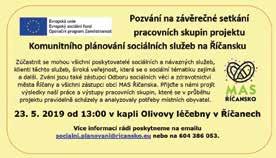 Střípky z MASky l Koncem března proběhlo hodnocení devíti projektů přijatých do výzvy IROP č. 8 Doprava a bezpečnost. Objem finančních prostředků je bohužel malý. MAS může rozdělit 12 mil.
