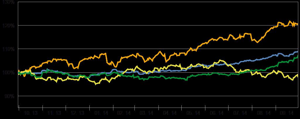 Přehled o trhu Investiční třídy : v EUR ( ) 6a Globální akcie Globální dluhopisy Suroviny Měny (USD/EUR) Globální akcie 20,85% 9,12% Globální dluhopisy 9,03%