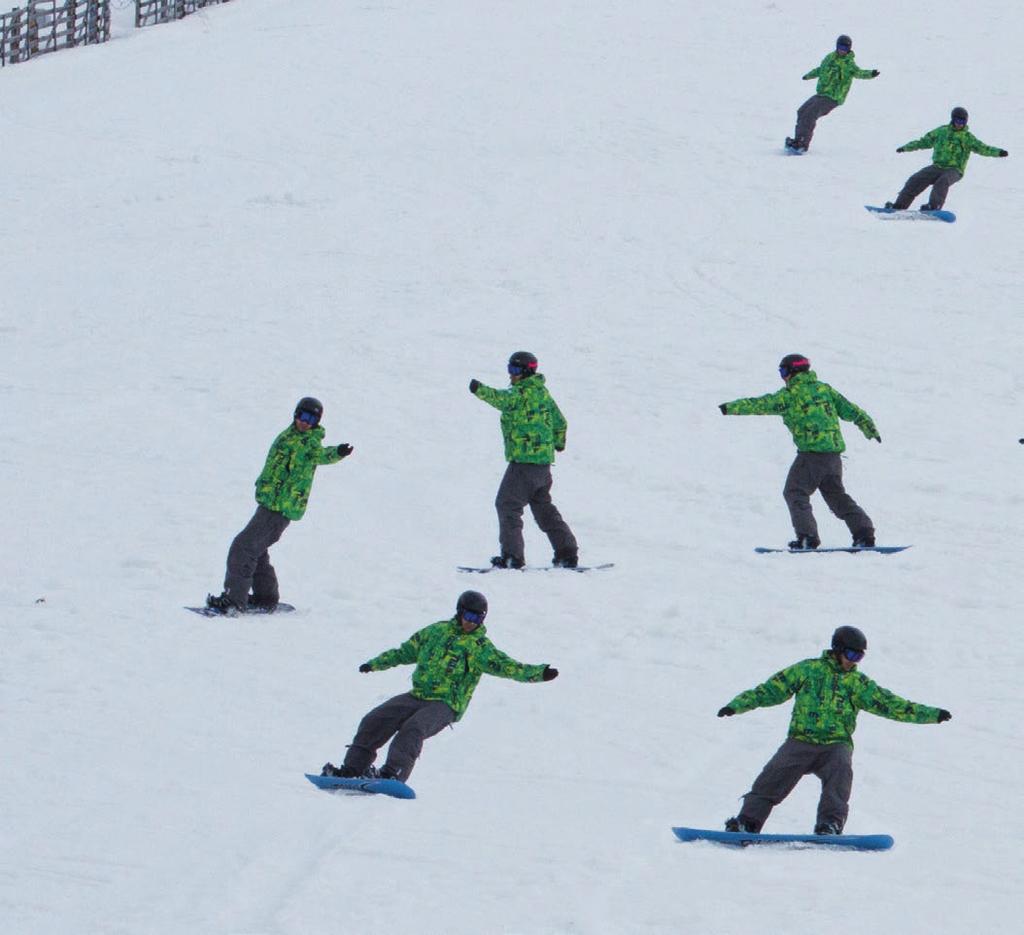 SNOWBOARDING 5.