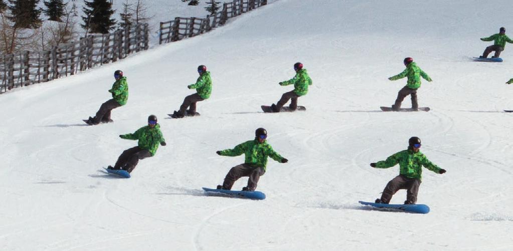 SNOWBOARDING Popis základního řezaného oblouku (Fine Form) Základní řezaný oblouk provádíme vždy formou tzv. 1 a ½ oblouku.