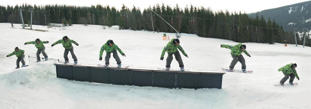 SNOWBOARDING Časté chyby! Nedostatečné přitažení snowboardu pod tělo ruce pak na něj nedosáhnou.! Špatně provedené ollie je nutné více se soustředit na zvládnutí dopadu.