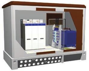 Instalace ga S kovovou chladicí mřížkou v podstavci Otevřené dno pole min.