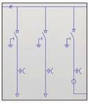 odpínačovými poli kabelových odboček Blok se dvěma odpínačovými poli kabelových odboček a jedním polem vývodu na transformátor 1ts1a 1k1ts-b 4k 3k1ts Blok se dvěma odpínačovými poli kabelových