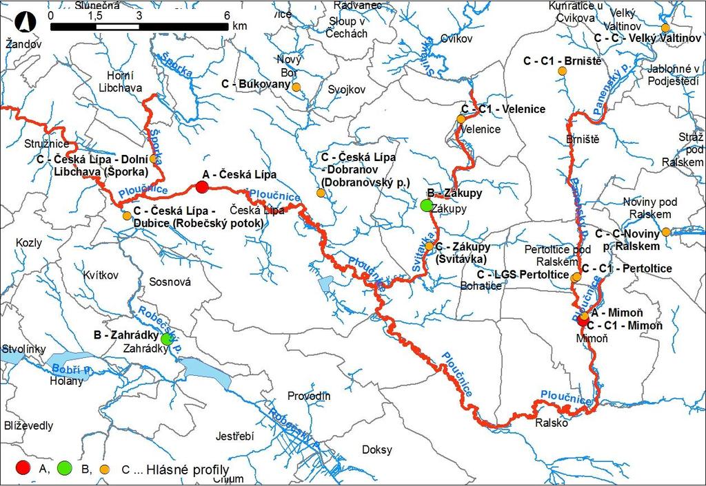 Obr. 1 Přehledná mapa řešeného území Obr.