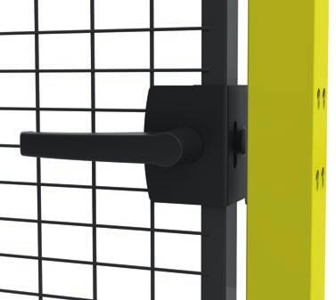 Vnější kliku lze standardně osadit visacím zámkem, který blokuje pohyb kliky a brání tak nežádoucímu uzavření dveří.