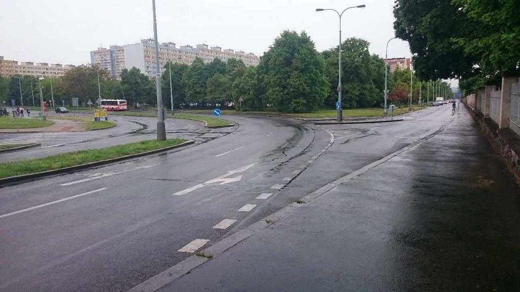 Obrázek 8 - Fotografie křižovatky 5 z ulice Lodžská Zdroj - Autor 3.