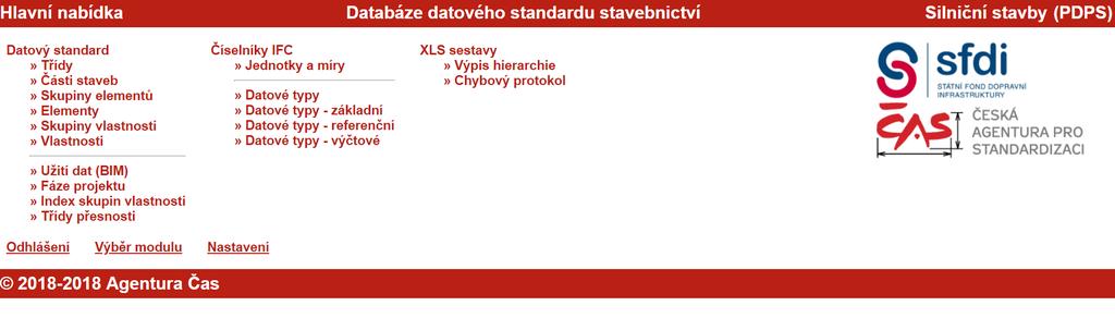 Databáze datového standardu stavebnictví - DDSS GNU Linux CentOS 7 Apache 2.4.