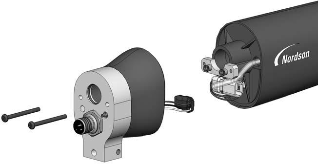 Opravy 7 7 14 8 6A 17 17A 15 11 Obrázek 7 13 Rozmontování stříkací pistole upevněné na tyči Krok 1 z 3 6A. Trubice sestavy filtru 8. Přepážka 11. Kabelový svazek napájecího zdroje 14.