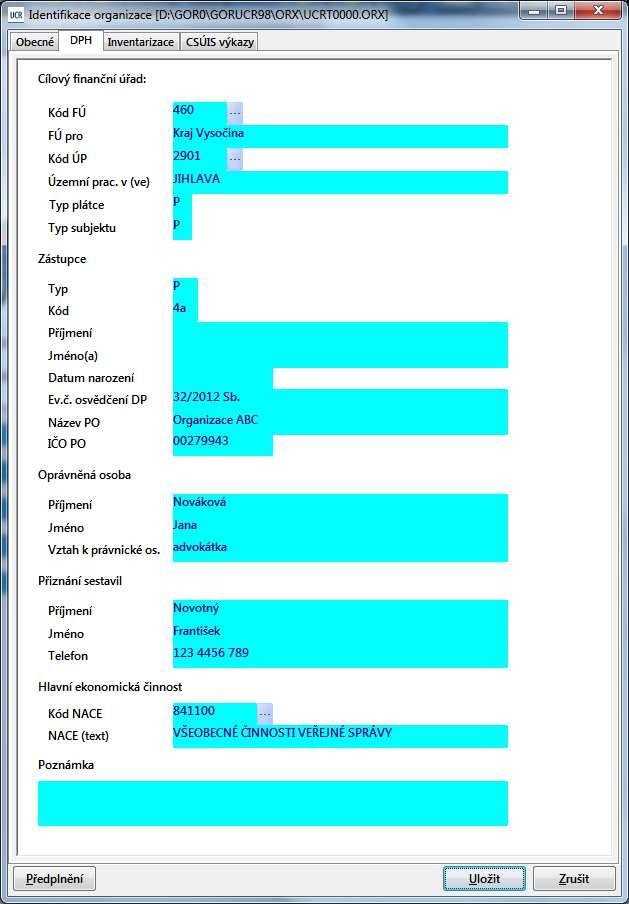 - Jméno vyplní se jméno osoby, která sestavila podání/tvrzení. V XML dávce je jméno osoby označeno sest_jmeno. - Telefon vyplní se telefon osoby, která sestavila podání/tvrzení.