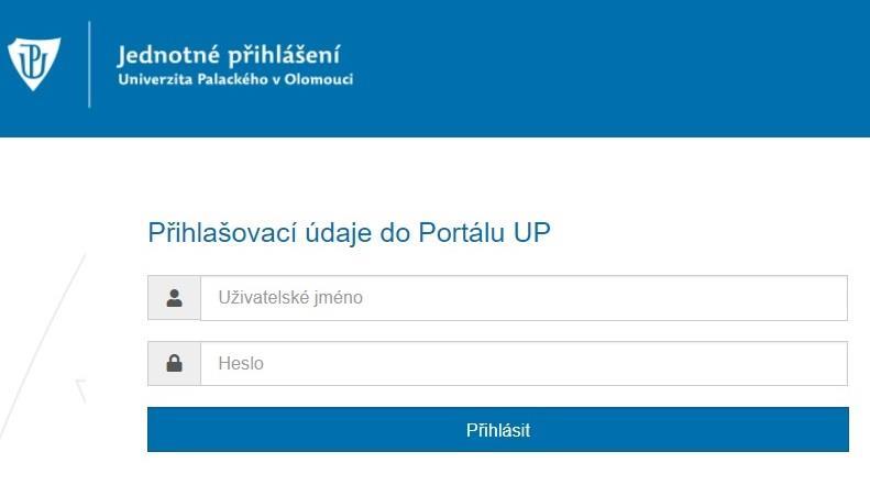 Přihlášení do Portálu Uživatelské jméno je k nalezení v elektronické přihlášce ke studiu (prihlaska.upol.cz) v sekci Osobní údaje.