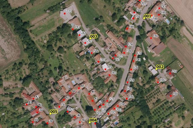 Umístění hlásičů v