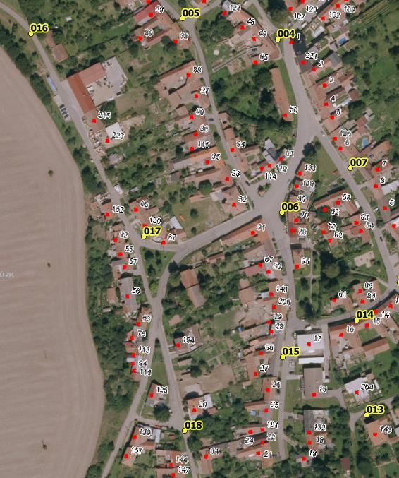 Umístění hlásičů v