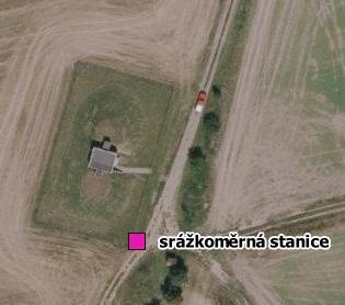 založena návrhová srážkoměrná stanice s