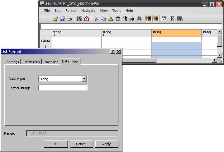 Formát tabulky - datový typ datový typ sloupku změníme tak, že označíme záhlaví a v menu Format Þ Format (nebo přes rozbalenou příkazovou nabídku po kliknutí pravou myší Format ) nastavíme požadovaný