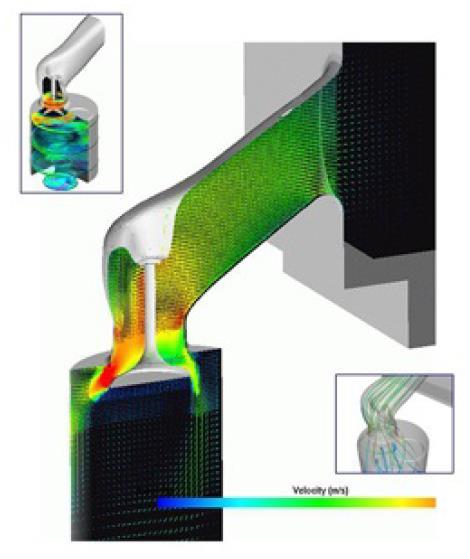 Obr. 41 CFD Simulace proudění