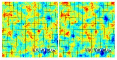 velkých struktur, polarizace záření kosmického pozadí 2009-2013 Planck evropský projekt; závěry v sérii článků