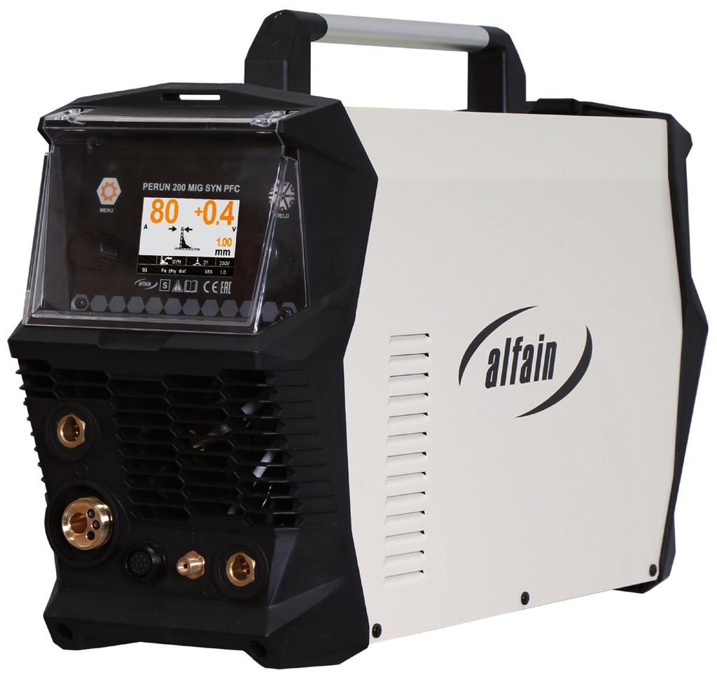 INVERTORY MULTIFUNKČNÍ PERUN 200 MIG SYN PFC Multifunkční invertor pro svařování metodou MMA, MIG/MAG a TIG Velký a přehledný LCD