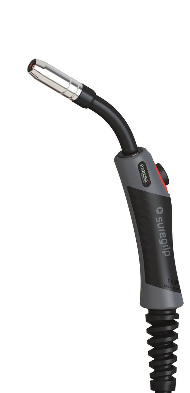 TORCHES MIG/MAG Technická data vodou chlazených hořáků / Technical data water cooled torches SGB 240W / DMB 240W Chlazení / Cooling method Rozsah: CO 2 Rating: CO 2 Rozsah: Směsný plyn Rating: Mied