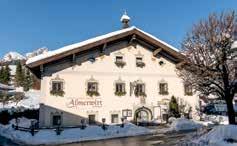 Gasthof Almerwirt *** v Maria Alm Hochkönig (802 2.000 m) 120 km propojených tratí Salzburger Sportwelt (650 2.168 m) 268 km sjezdových tratí Dachstein West (780 2.