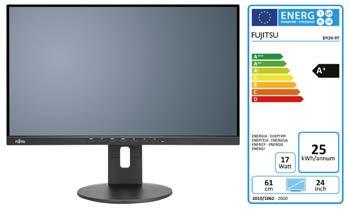 Datasheet FUJITSU Monitor B24-9 TS Monitor s rozšířenou ergonomií: širokoúhlá obrazovka s úhlopříčkou 23,8 (60,5 cm) Ideální pro kancelářské aplikace a nepřetržitý provoz FUJITSU B24-9 TS je