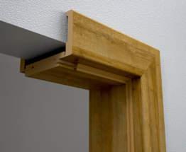 Obložková zárubeň s polodrážkou konstrukce ZÁRUBNĚ: Tato zárubeň je určena pro použití v kombinaci se všemi dveřními křídly s polodrážkou (falcovými).