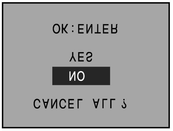 Výběr způsobu tisku (DPOF ) 4. Stiskněte tlačítko Zobrazit/ENTER. Zobrazí se žádost o potvrzení prováděné činnosti. 5.