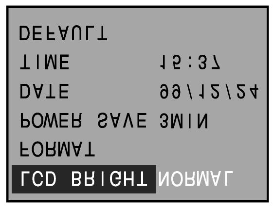 Nastavení jasu elektronického hledáčku Nastavení jasu elektronického hledáčku Nastavení jasu elektronického hledáčku (LCD) lze použít v režimu REC (Záznam) i v režimu PLAY