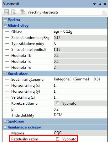 [14230] Oprava: součinitel duktility vypsaný v tabulce "charakteristiky seizmického zatížení" nyní odpovídá zadání v projektu.