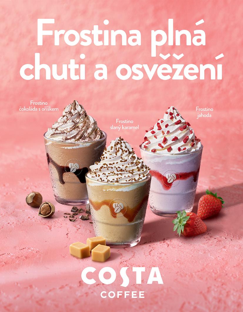 Budova Beta Letní námraza v Costa Coffee Frost to je jinovatka, námraza, mrazík. Frostino, to je příjemně chladivý dotek na jazyku, který osvěží tělo a mysl uondané horkem v ulicích.