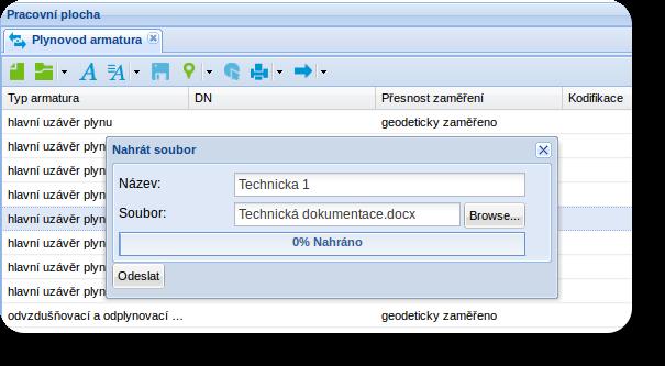 Typickým p íkladem p iloºení m ºe být soubor, který bude pak uloºen do databáze spolu s daným objektem.