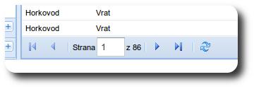 Obrázek 7: Nástrojová li²ta tabulky 5 Editace Editace záznam se provádí s pouºitím nejr zn j²ích nástroj.