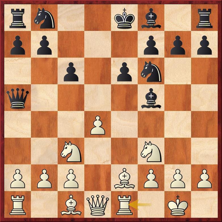 9.Vb1± protivníku brzy předvede, že pravým králem na desce je Čas tedy madam Dynamika!] 7.0 0 e6 8.Ve1.