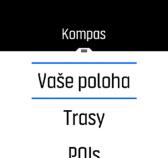 Tažením prstem dolů nebo stisknutím horního tlačítka seznam zkratek zavřete. 3.7.1. Kalibrování kompasu Pokud není kompas kalibrován, budete po otevření displeje kompasu vyzváni k provedení kalibrace.